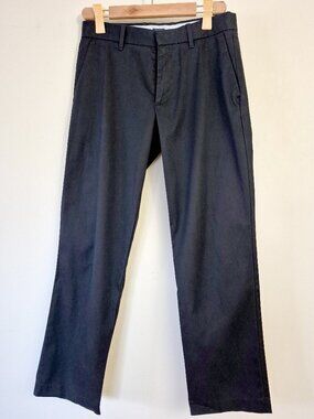 Gap Khakis Men's Pants, Size 30/32, Black, 100% Cotton, Relaxed Fit Flat Front